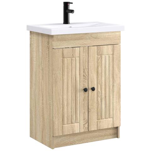 Set di mobili per il bagno Rovere Sonoma 78,5 x 37,5 x 81 cm - Foto 1