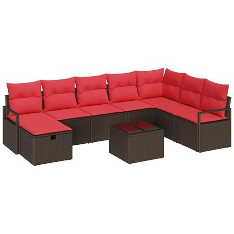 Set di divani con cuscino 5 pcs polyrattan - Foto 1
