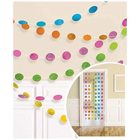 672423 - 90 2.13 m Multicolore Glitter String Decorazione - Foto 1