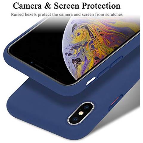Custodia Compatibile Con Apple Iphone X / Xs In Liquid Blu - Coperchio Protettivo In Silicone Tpu Flessibile - Foto 2