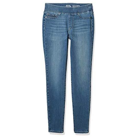 Donne Stretch Pull-on Jegging Wash Light-4 Uk Lunga - Foto 1