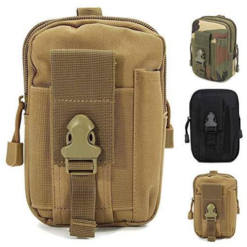 Multi-purpose Holder Poly Tool Borsa Tattico Molle Edc Tasca Utility Gadget Cintura In Vita Con Telefono Cellulare Fondina Per Lo Sport Escursione Del Campeggio - Khaki - Foto 1
