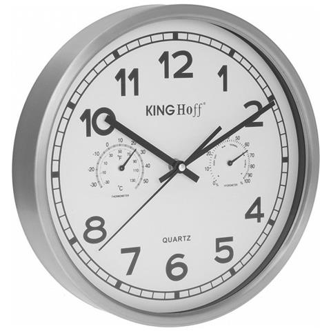 Kh-5027 Orologio Da Parete Moderno Con Termometro E Igrometro - Foto 8