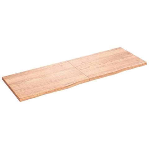 Ripiano Muro Marrone 180x60x (2-4) cm Massello Rovere Trattato - Foto 1