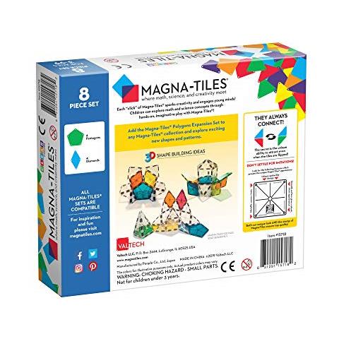 Set Di Costruzioni Magnetiche Ad Espansione Da 8 Pezzi Poligoni, Il Marchio Di Costruzioni Magnetiche Originale - Foto 2