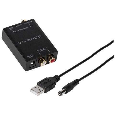 Adapter, A) Von 1x Cinch-kupplung, 1x Toslink-kupplung, Optisch, B) Auf 2x Cinch-kupplung (46143) - Foto 1