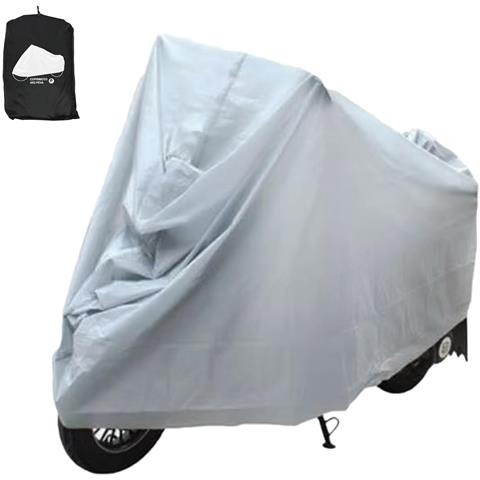Telo Coprimoto Antipioggia Per Esterno E Interni, Tessuto Peva 45g, Per Moto Motorino Motocicletta Scooter Bici, Dimensioni 140 X 240 Cm - Tg Xl - Foto 1