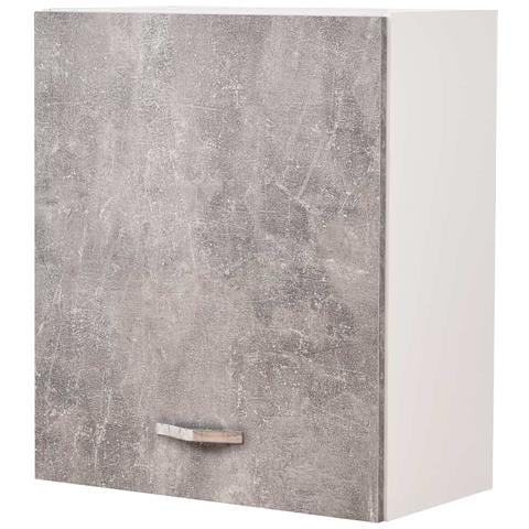 Pensile Da Cucina Armadio Sospeso Da Parete Anta Singola Colore Grigio Cemento - Foto 1