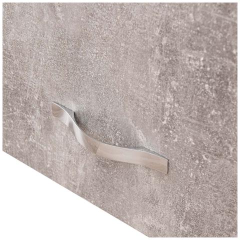 Pensile Da Cucina Armadio Sospeso Da Parete Anta Singola Colore Grigio Cemento - Foto 5