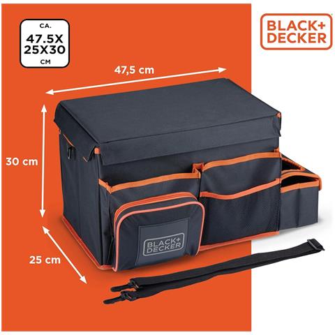 Black+decker Borsa Organizer Bagagliaio Con Tracolla E Portabevande Da Viaggio - Foto 7