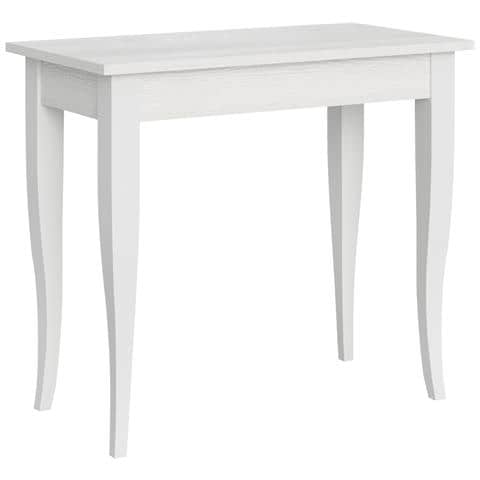 Consolle Allungabile 90x40/308 Cm Sciabola - Bianco Frassino - Foto 5