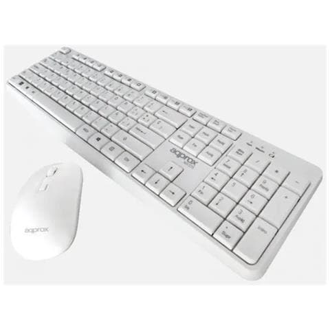 APPMX335W tastiera Mouse incluso Universale RF Wireless QWERTY Spagnolo Bianco - Foto 2