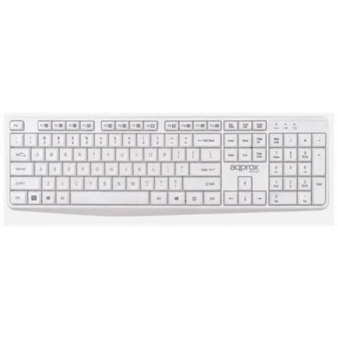 APPMX335W tastiera Mouse incluso Universale RF Wireless QWERTY Spagnolo Bianco - Foto 4