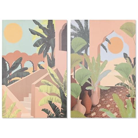 Quadro 60 X 3,8 X 90 Cm Indiana Indiano (2 Unità) - Foto 1