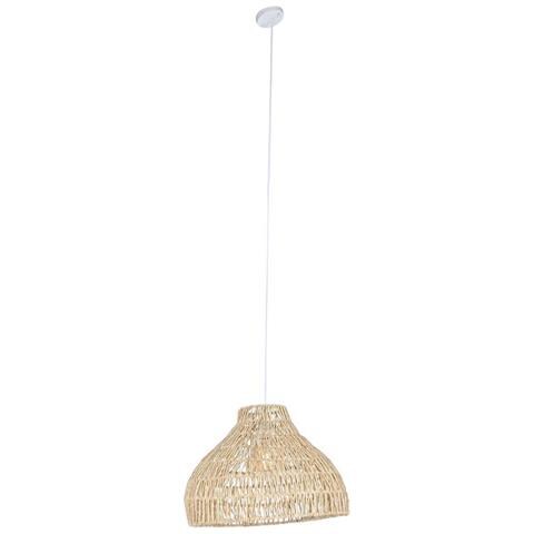 Lampadario Marrone Chiaro Metallo Corda 53 X 42 X 32 Cm - Foto 1