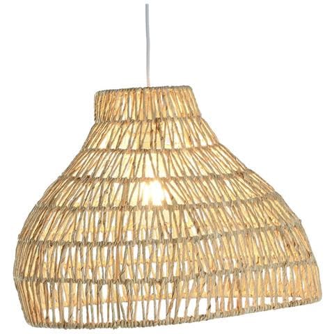 Lampadario Marrone Chiaro Metallo Corda 53 X 42 X 32 Cm - Foto 2