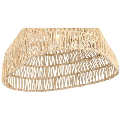Lampadario Marrone Chiaro Metallo Corda 53 X 42 X 32 Cm - Foto 6
