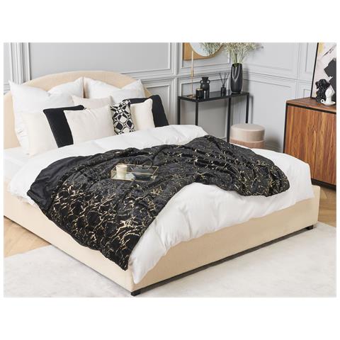 Coperta Godavari 130 X 180 Cm Nero - Foto 1