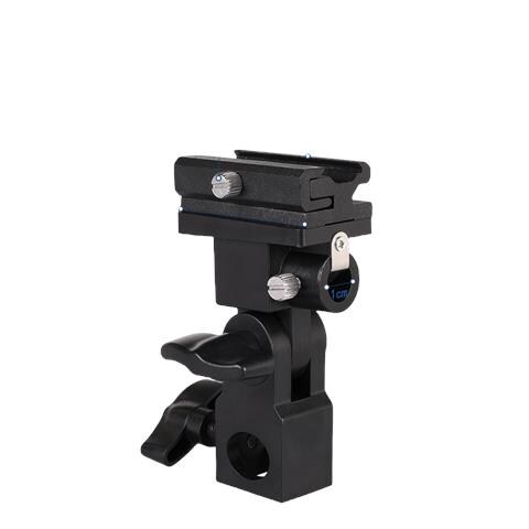 Staffa Per Supporto Luce Girevole Per Montaggio Flash Per Fotocamera Con Supporto Per Riflettore Per Ombrello - Foto 1