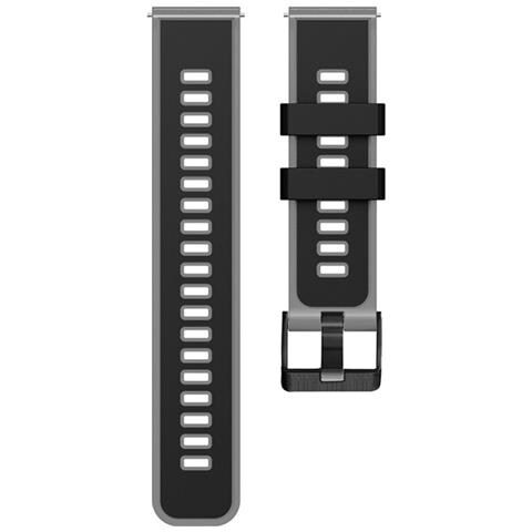 Cinturino In Silicone Per Garmin Venu2/2s /sp / 2plus, Samsung, Huawei, Amazfit Black+grey - Foto 4