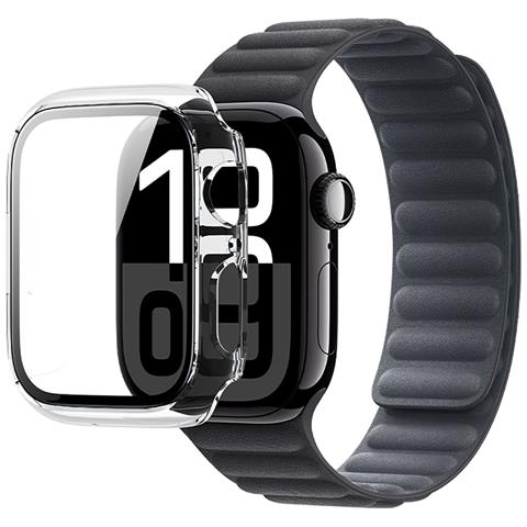 Custodia Per Apple Watch 10 42 Mm Rinforzata Traslucida, Trasparente - Foto 1