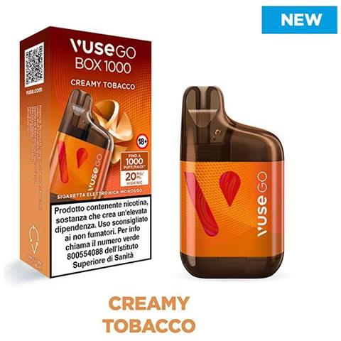 Creamy Tobacco 20mg Disposable Go Box 1000 - 1000 Puff - Vape Pen Usa E Getta - Foto 1