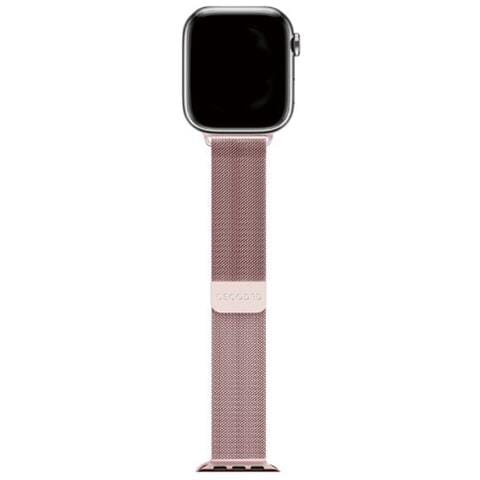Bracciale Per Apple Watch 44 / 45 / 46 / 49 Mm In Maglia Milanese Traction, Rosa - Foto 2