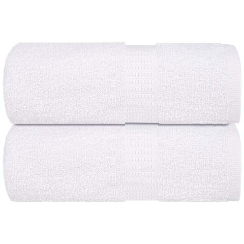 Asciugamani Ospiti 2 Pz Bianco 30x50 Cm 360 G/m 100% Cotone - Foto 1