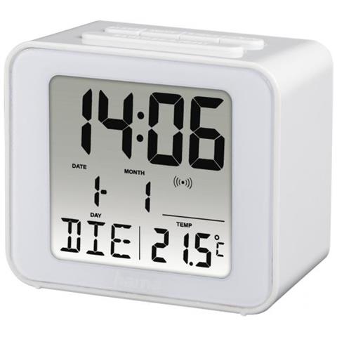 Hama Cube Orologio Da Tavolo Digitale Rettangolare Bianco - Foto 1