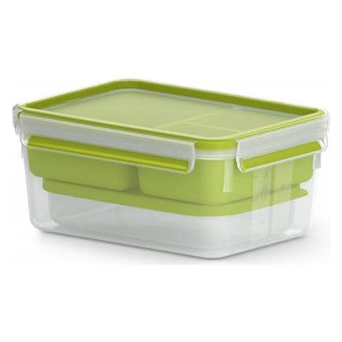Masterseal To Go Contenitore Per Pasti 2,3 L, 3 Scomparti, 100% Ermetico, Senza Bpa, 30 Anni Di Garanzia N1071610 - Foto 1
