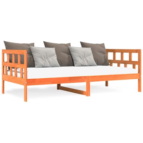 Lusso Casadino - Dormeuse Senza Materasso Marrone Cera 90x200 Cm Legno Di Pino - Foto 1