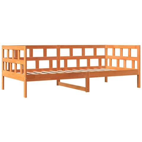 Lusso Casadino - Dormeuse Senza Materasso Marrone Cera 90x200 Cm Legno Di Pino - Foto 2