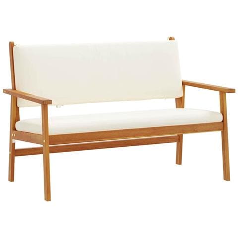 Panchina da giardino  con cuscini in legno massello di acacia - Foto 1