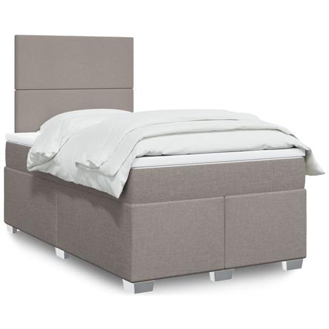 Giroletto a Molle con Materasso Tortora 120x190 cm in Tessuto - Foto 2