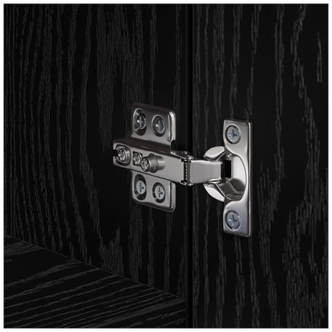 Highboard Rovere Nero 45x42.5x185 cm Legno ingegnerizzato - Foto 9