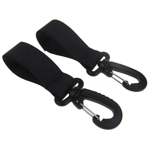 Set Di 4 Ganci Con Velcro Rotanti A 360 Gradi Compatibili Con Manubri Di Biciclette Elettriche E Carrelli, Nero, Nylon E Plastica Confezione Da 4 - Foto 1