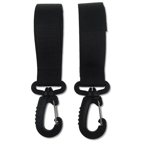 Set Di 4 Ganci Con Velcro Rotanti A 360 Gradi Compatibili Con Manubri Di Biciclette Elettriche E Carrelli, Nero, Nylon E Plastica Confezione Da 4 - Foto 2