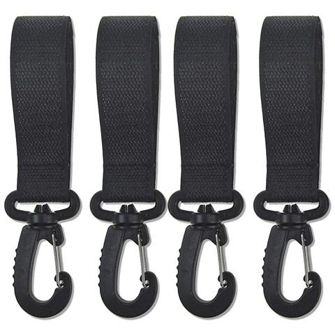 Set Di 4 Ganci Con Velcro Rotanti A 360 Gradi Compatibili Con Manubri Di Biciclette Elettriche E Carrelli, Nero, Nylon E Plastica Confezione Da 4 - Foto 5