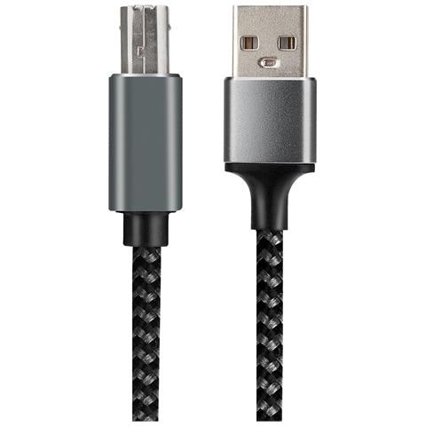 Cavo Dati Per Stampante Usb A A B, Cavo Di Connessione Per Stampante Intrecciato In Nylon 2 Metri - Foto 1