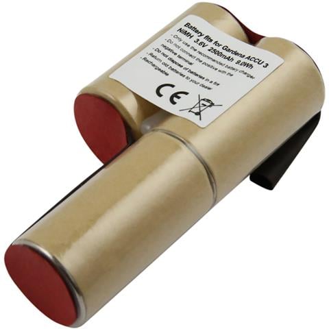 Batteria Per Cesoie Da Gazon Gardena Accu 3 Ni Mh 3.6v 2500mah 9.0wh - Foto 1