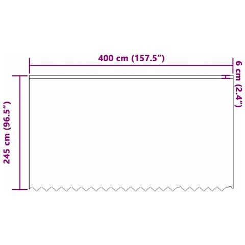 Tende con tende Altro Bianco 400 x 245 cm Poliestere - Foto 8
