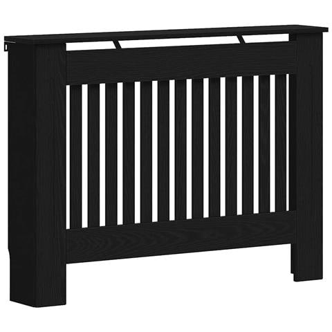 Copertura per radiatori Rovere Nero 112 x 19 x 81,5 cm - Foto 1