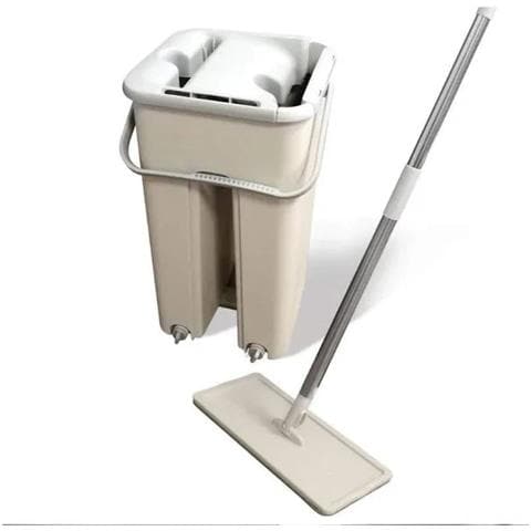 Flat Mop Mocio Lava Pavimenti Automatico E Salvaspazio Con Panno In Microfibra - Foto 1