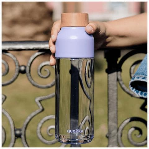 Bottiglia D'acqua Riutilizzabile Da 720 Ml Della Collezione Ecozen Ice Con Tappo In Legno, Lilas - Foto 4