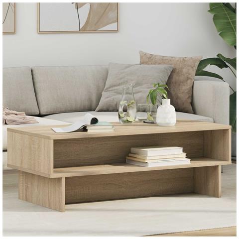 Tavolino da salotto Rovere Sonoma 100 x 46 x 35 cm - Foto 2