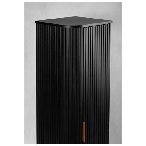 | Set di mobili da bagno - Nero opaco - Rovere artigianale | 60/57/46 cm & 35/139/31 cm | Mobili sottolavabo, mobili da bagno, armadio alto, mobile da bagno - Foto 10