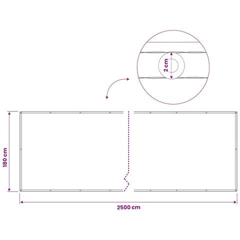 Schermo di Privacy per Balcone 1,8 x 25 m - Foto 6
