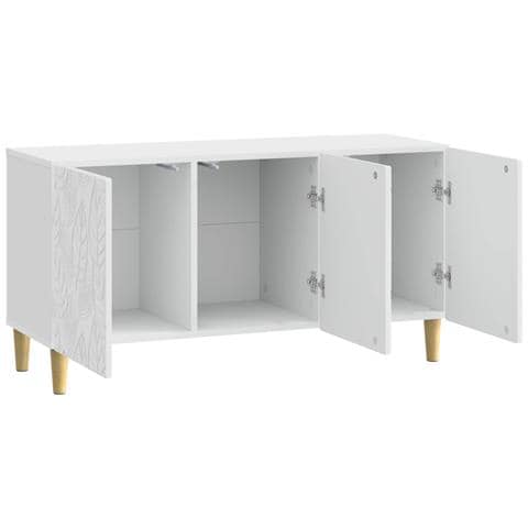 Mobile TV 99 x 34,5 x 50 cm Bianco Lucido Legno ingegnerizzato - Foto 2