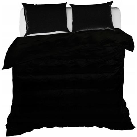 Set di biancheria da letto in microfibra 150x200 nero - Design di lusso - Morbida come il velluto - Cerniera - Foto 7