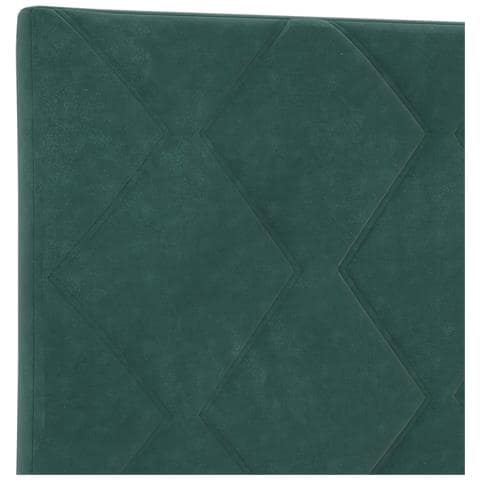 Letto box spring con materasso Verde Scuro 90 x 200 cm Velluto - Foto 9